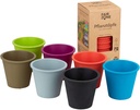 Vaso per piante color mix (lotto de 6)